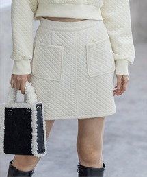clear | ポケット付きキルティングミニスカート ≪2022AW新作≫(スカート)