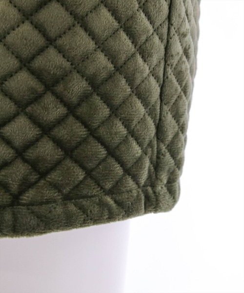 clear（クリア）の「ポケット付きキルティングミニスカート（スカート・レディース・ブラック/ネイビー/カーキ/オレンジ/アイボリー・S/M）」の10枚目の写真