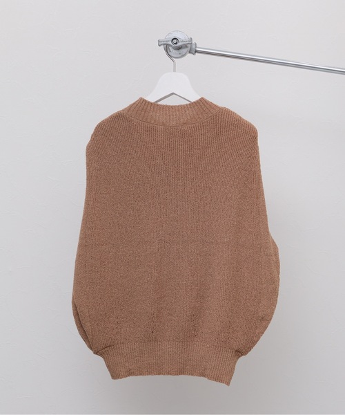 ap retro（アプレトロ）の「サイドデザインハイネックニットベスト（ベスト・レディース・ブラック/ベージュ/アイボリー/カーキ・FREE）」の16枚目の写真