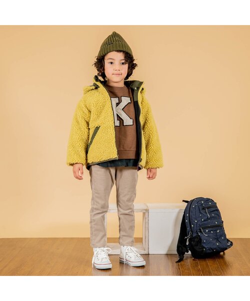 F.O.KIDS（エフオーキッズ）の「アップリケレイヤードライクトレーナー（スウェット・キッズ・チャコール/キナリ/ブラウン/ネイビー・110/90/100/130/120/80/140/95）」の19枚目の写真