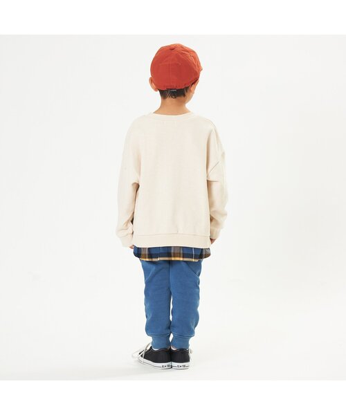 F.O.KIDS（エフオーキッズ）の「アップリケレイヤードライクトレーナー（スウェット・キッズ・チャコール/キナリ/ブラウン/ネイビー・110/90/100/130/120/80/140/95）」の17枚目の写真