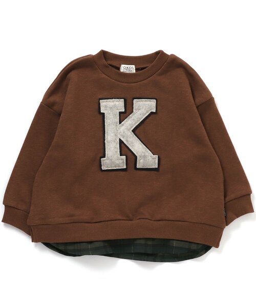 F.O.KIDS（エフオーキッズ）の「アップリケレイヤードライクトレーナー（スウェット・キッズ・チャコール/キナリ/ブラウン/ネイビー・110/90/100/130/120/80/140/95）」の16枚目の写真