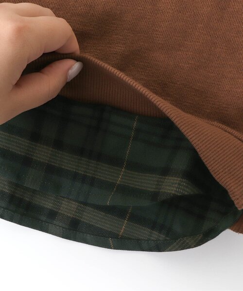 F.O.KIDS（エフオーキッズ）の「アップリケレイヤードライクトレーナー（スウェット・キッズ・チャコール/キナリ/ブラウン/ネイビー・110/90/100/130/120/80/140/95）」の13枚目の写真