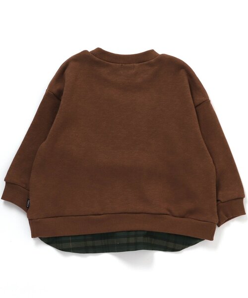 F.O.KIDS（エフオーキッズ）の「アップリケレイヤードライクトレーナー（スウェット・キッズ・チャコール/キナリ/ブラウン/ネイビー・110/90/100/130/120/80/140/95）」の11枚目の写真