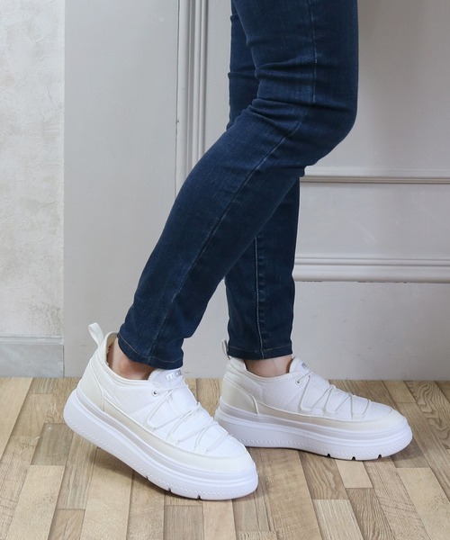 moz（モズ）の「moz(モズ)はっ水加工 裏ボア厚底スリッポン（スリッポン・レディース・グレー/ブラック/ホワイト・S/L/M/LL）」の2枚目の写真