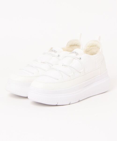 moz（モズ）の「moz(モズ)はっ水加工 裏ボア厚底スリッポン（スリッポン・レディース・グレー/ブラック/ホワイト・S/L/M/LL）」の8枚目の写真