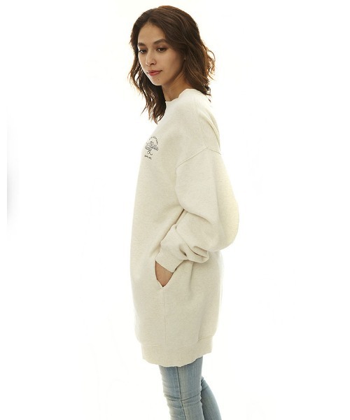 BILLABONG(ビラボン)の「BILLABONG レディース LOGO SWEAT ONE PIECE スウェットワンピース 【2022年秋冬モデル】ビラボン(ワンピース・レディース・ブラック/ブラウン/オフホワイト・MEDIUM/LARGE)」の15枚目の写真