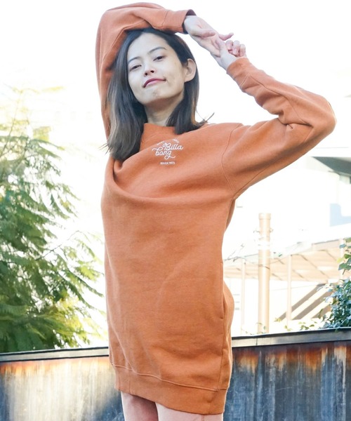 BILLABONG(ビラボン)の「BILLABONG レディース LOGO SWEAT ONE PIECE スウェットワンピース 【2022年秋冬モデル】ビラボン(ワンピース・レディース・ブラック/ブラウン/オフホワイト・MEDIUM/LARGE)」の22枚目の写真