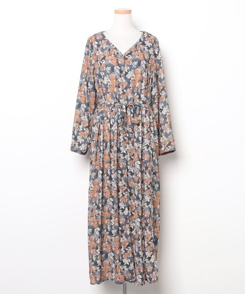 セール ブランド古着 花柄長袖ワンピース ワンピース Kbf ケイビーエフ のファッション通販 Zozoused