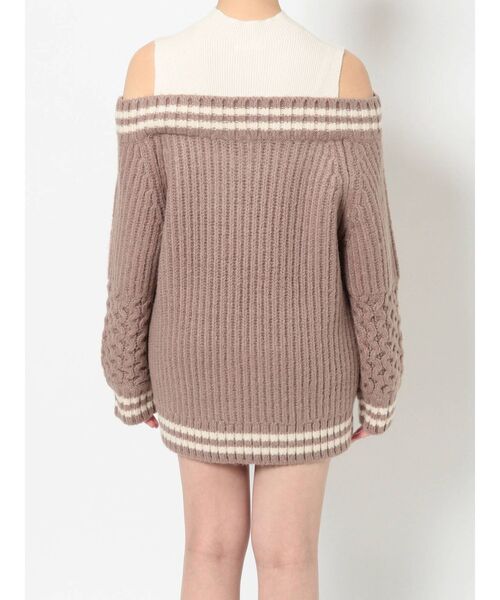 MURUA（ムルーア）の「ルーズオフショルダーニットワンピース（ワンピース・レディース・グレー/グリーン/モカ・FREE）」の21枚目の写真