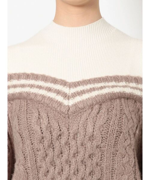 MURUA（ムルーア）の「ルーズオフショルダーニットワンピース（ワンピース・レディース・グレー/グリーン/モカ・FREE）」の22枚目の写真