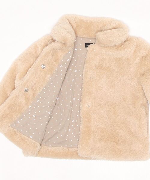 BeBe（ベベ）の「BeBe/ボアボンテン付きコートベビー(80~90cm)（その他アウター・キッズ・オフホワイト/ベージュ・80/90）」の13枚目の写真