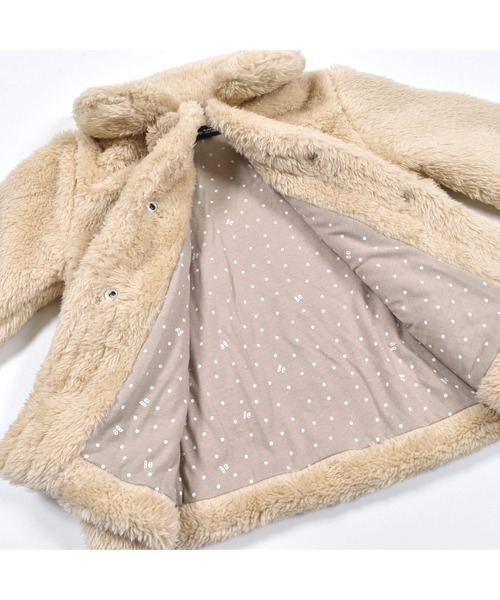 BeBe（ベベ）の「BeBe/ボアボンテン付きコートベビー(80~90cm)（その他アウター・キッズ・オフホワイト/ベージュ・80/90）」の22枚目の写真
