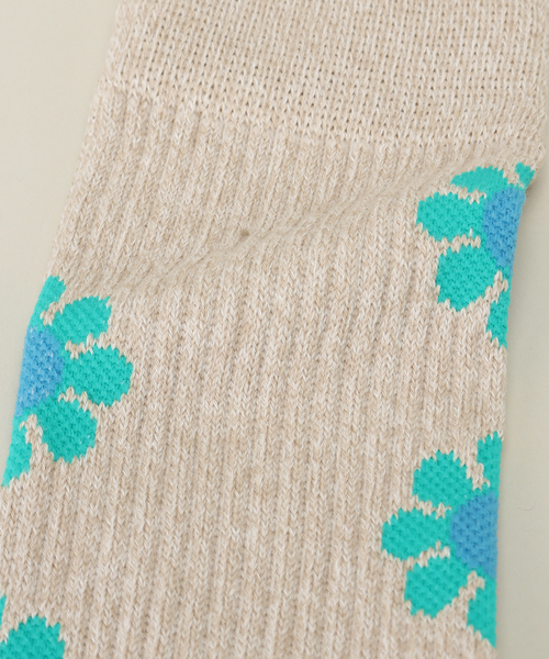ROSTER SOX(ロスターソックス)の「【ROSTER SOX/ロスターソックス】PEACE(ソックス/靴下・メンズ・グリーン/パープル/ベージュ・FREE)」の6枚目の写真