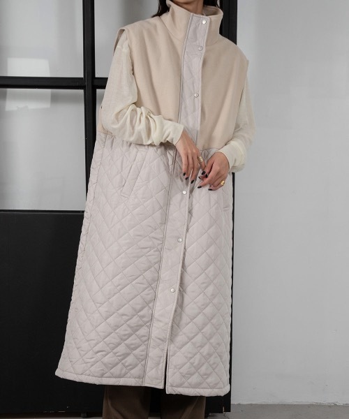 lawgy（ラウジー）の「fake wool quilt vest（ベスト）」 - WEAR