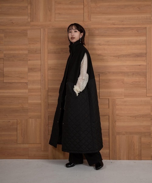 lawgy（ラウジー）の「fake wool quilt vest（ベスト）」 - WEAR