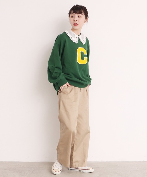Dot&Stripes CHILD WOMAN(ドットアンドストライプス チャイルドウーマン)の「綿オーガンジー付け衿(付け襟・レディース・ブラック/ホワイト・FREE)」の11枚目の写真