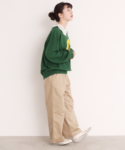 Dot&Stripes CHILD WOMAN(ドットアンドストライプス チャイルドウーマン)の「綿オーガンジー付け衿(付け襟・レディース・ブラック/ホワイト・FREE)」の14枚目の写真
