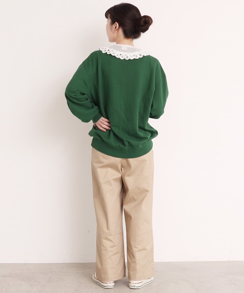 Dot&Stripes CHILD WOMAN(ドットアンドストライプス チャイルドウーマン)の「綿オーガンジー付け衿(付け襟・レディース・ブラック/ホワイト・FREE)」の13枚目の写真