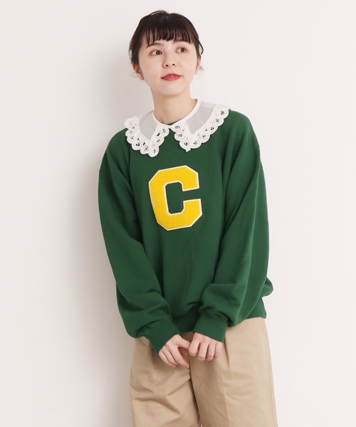 Dot&Stripes CHILD WOMAN(ドットアンドストライプス チャイルドウーマン)の「綿オーガンジー付け衿(付け襟・レディース・ブラック/ホワイト・FREE)」の6枚目の写真