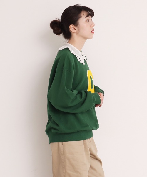 Dot&Stripes CHILD WOMAN(ドットアンドストライプス チャイルドウーマン)の「綿オーガンジー付け衿(付け襟・レディース・ブラック/ホワイト・FREE)」の9枚目の写真