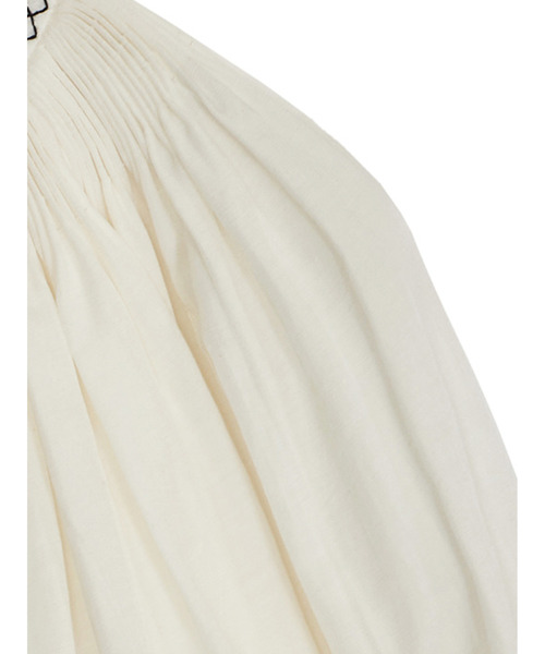 Ameri（アメリ）の「HAND PIN TUCK SMOCK BLOUSE（シャツ