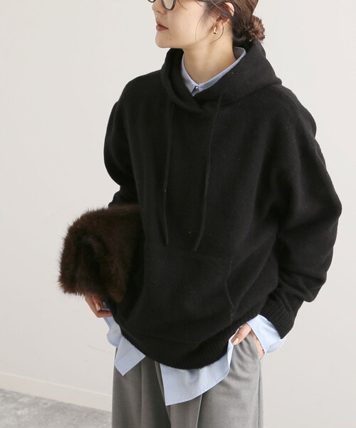 SLOBE IENA（スローブイエナ）の「エアリーニットフーディー