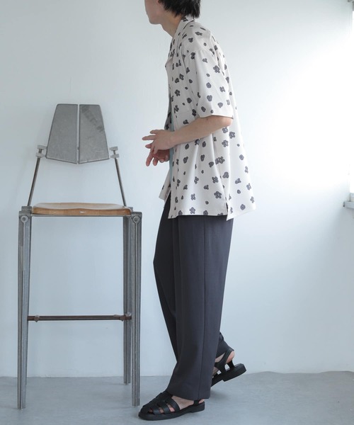 SENSE OF PLACE by URBAN RESEARCH（センスオブプレイスバイアーバンリサーチ）の「『セットアップ対応』『イージーケア』ダブルタックワイドスラックス（スラックス・メンズ・ブラック/ピンク/ライトベージュ/ブルー/オリーブ/チャコールグレー・SMALL/LARGE/MEDIUM）」の13枚目の写真