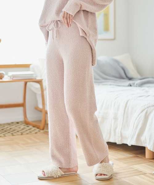 cross marche（クロスマルシェ）の「【LAFUKU/ラフク】もちふわマシュマロニットロングパンツ/ルームウェア（上下別売り）（ルームウェア/パジャマ・レディース・ラベンダー/モカ/グレイッシュブルー/ライトグリーン/ブラウン/ベージュ/ピンク/インディゴブルー/ナチュラル/ブラウン系その他/ライラック/ライトグレー/チャコールグレー/スカイブルー/チャコール/ネイビー/キャメル/グレー・M/L/LL/S/3L）」の18枚目の写真