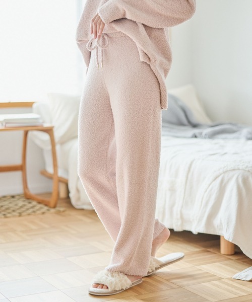 cross marche（クロスマルシェ）の「【LAFUKU/ラフク】もちふわマシュマロニットロングパンツ/ルームウェア（上下別売り）（ルームウェア/パジャマ・レディース・ラベンダー/モカ/グレイッシュブルー/ライトグリーン/ブラウン/ベージュ/ピンク/インディゴブルー/ナチュラル/ブラウン系その他/ライラック/ライトグレー/チャコールグレー/スカイブルー/チャコール/ネイビー/キャメル/グレー・M/L/LL/S/3L）」の21枚目の写真