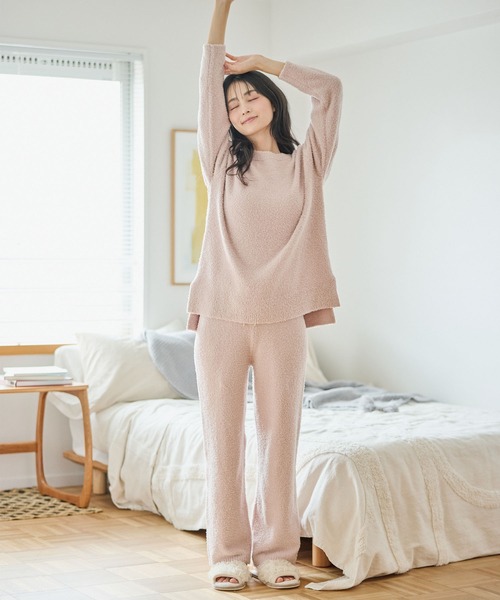 セール】【LAFUKU/ラフク】もちふわマシュマロニットロングパンツ