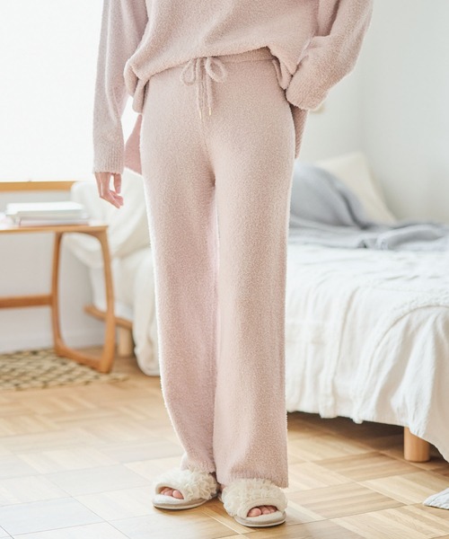 セール】【LAFUKU/ラフク】もちふわマシュマロニットロングパンツ