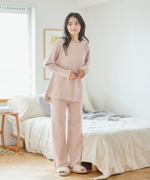 セール】【LAFUKU/ラフク】もちふわマシュマロニットロングパンツ