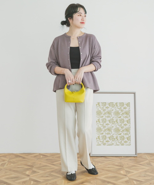 ITEMS URBANRESEARCH(アイテムズ アーバンリサーチ)の「コンパクトカーディガン(カーディガン/ボレロ・レディース・アイボリー/ブラック/ブルー/モカ/マスタード・FREE)」の9枚目の写真