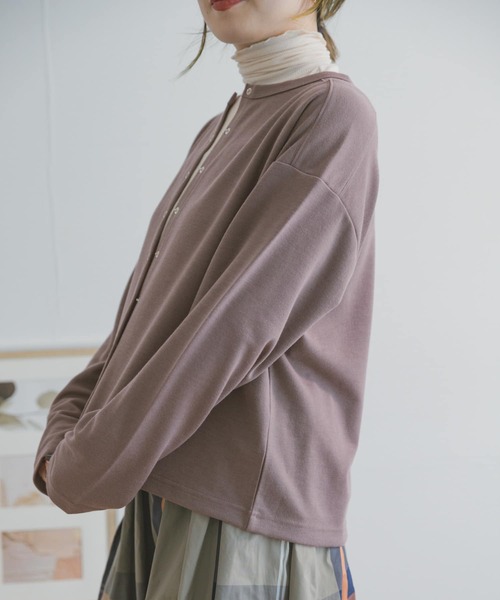 ITEMS URBANRESEARCH(アイテムズ アーバンリサーチ)の「コンパクトカーディガン(カーディガン/ボレロ・レディース・アイボリー/ブラック/ブルー/モカ/マスタード・FREE)」の15枚目の写真