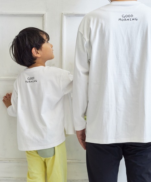 MAKE YOUR DAY（メイクユアデイ）の「ファミリーハブラシ長袖Tシャツ■80～140cm（Tシャツ/カットソー・キッズ・ブラック/オフホワイト/ベージュ・80/90/100/110/120/130/140）」の11枚目の写真