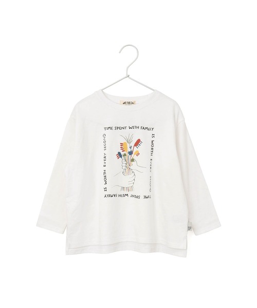 MAKE YOUR DAY（メイクユアデイ）の「ファミリーハブラシ長袖Tシャツ■80～140cm（Tシャツ/カットソー・キッズ・ブラック/オフホワイト/ベージュ・80/90/100/110/120/130/140）」の17枚目の写真