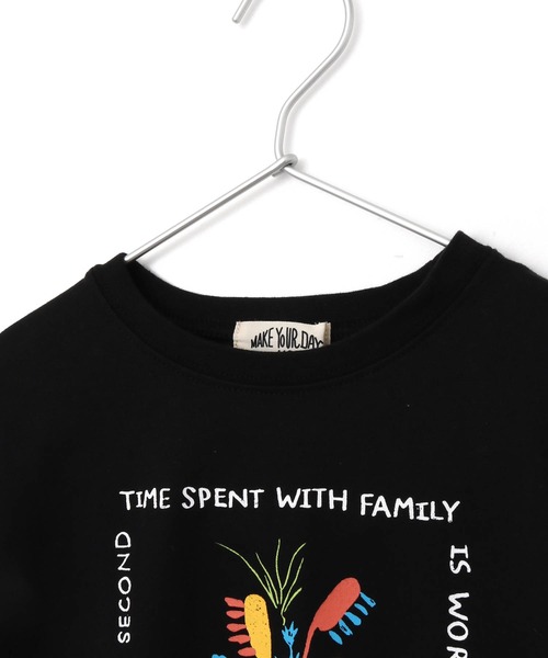 MAKE YOUR DAY（メイクユアデイ）の「ファミリーハブラシ長袖Tシャツ■80～140cm（Tシャツ/カットソー・キッズ・ブラック/オフホワイト/ベージュ・80/90/100/110/120/130/140）」の22枚目の写真