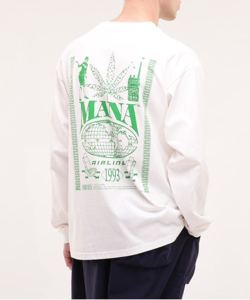 MANASTASH（マナスタッシュ）の「MANASTASH/マナスタッシュ/CiTee AIRLINES（Tシャツ/カットソー・メンズ・ホワイト/ブラック/レモンイエロー・MEDIUM/LARGE/X-LARGE/XX-LARGE）」の2枚目の写真