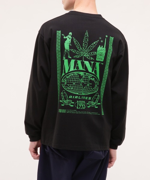 MANASTASH（マナスタッシュ）の「MANASTASH/マナスタッシュ/CiTee AIRLINES（Tシャツ/カットソー・メンズ・ホワイト/ブラック/レモンイエロー・MEDIUM/LARGE/X-LARGE/XX-LARGE）」の3枚目の写真