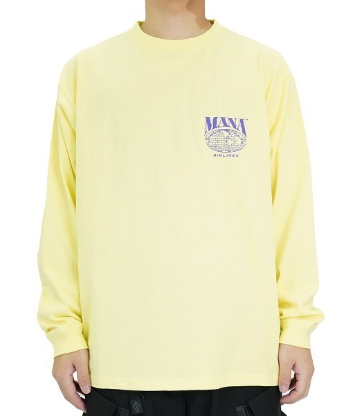 MANASTASH（マナスタッシュ）の「MANASTASH/マナスタッシュ/CiTee AIRLINES（Tシャツ/カットソー・メンズ・ホワイト/ブラック/レモンイエロー・MEDIUM/LARGE/X-LARGE/XX-LARGE）」の17枚目の写真