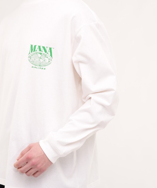 MANASTASH（マナスタッシュ）の「MANASTASH/マナスタッシュ/CiTee AIRLINES（Tシャツ/カットソー・メンズ・ホワイト/ブラック/レモンイエロー・MEDIUM/LARGE/X-LARGE/XX-LARGE）」の7枚目の写真