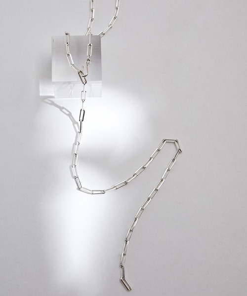 ROPE'（ロペ）の「クリップチェーンラリエット（ネックレス・レディース・シルバー/ゴールド・FREE）」の2枚目の写真