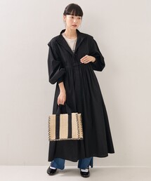 FREAK'S STORE | バルーンスリーブマキシワンピース(シャツワンピース)