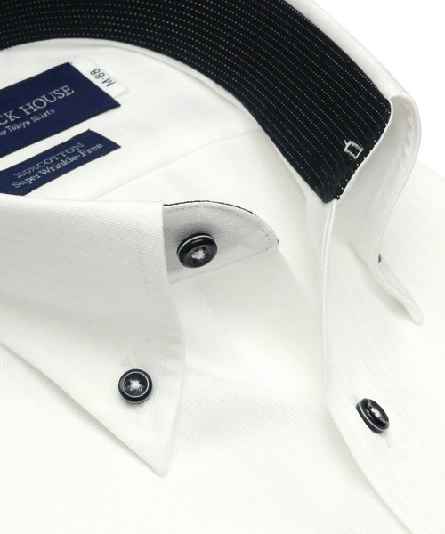 【セール】形態安定ノーアイロン ボタンダウン 長袖ビジネスワイシャツ（ビジネスシャツ）｜TOKYO SHIRTS（トウキョウシャツ）