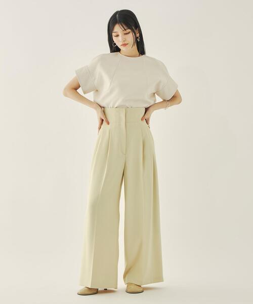 EMMEL REFINES（エメルリファインズ）の「＜EMMEL REFINES＞EM 2WAY ジップ ショートスリーブ ブラウス（シャツ/ブラウス・レディース・ブラック/ライトブルー/ナチュラル・FREE）」の20枚目の写真