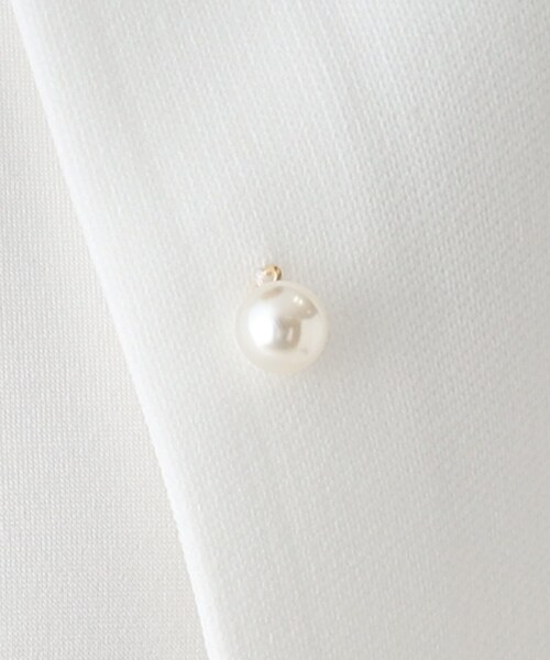 OPAQUE.CLIP（オペークドットクリップ）の「◆パール調ボタン クルーネックカーディガン（カーディガン/ボレロ・レディース・ブラック/オフホワイト・38/40）」の22枚目の写真