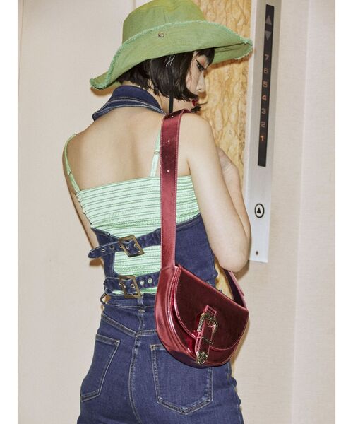 jouetie(ジュエティ)の「ラウンドミニBAG(ショルダーバッグ・レディース・ブラック/オフホワイト/ピンク・FREE)」の9枚目の写真