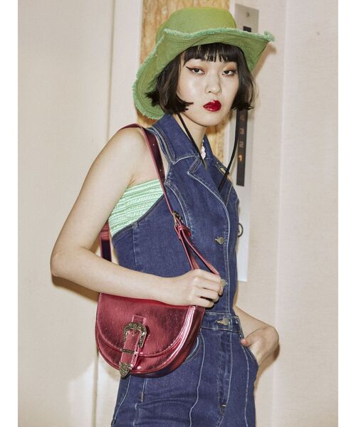 jouetie(ジュエティ)の「ラウンドミニBAG(ショルダーバッグ・レディース・ブラック/オフホワイト/ピンク・FREE)」の10枚目の写真