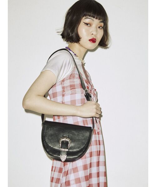 jouetie(ジュエティ)の「ラウンドミニBAG(ショルダーバッグ・レディース・ブラック/オフホワイト/ピンク・FREE)」の13枚目の写真